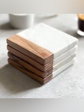 Zeal Marble & Wood Coasters